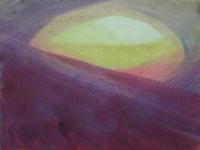 Nemochovice - spring 2008, aquarel, 20,7 x 28 cm