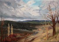 Nemochovice, 2009, oil on canvas, 28 x 40 cm
