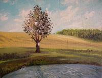 Nemochovice, 2009, oil on canvas, 25 x 30 cm